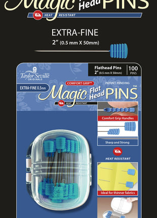 Magic Pins Flat Head Extra Fine 100pc