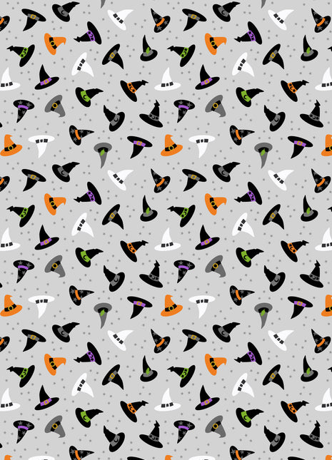 Witches hats on ghostly grey (glow)