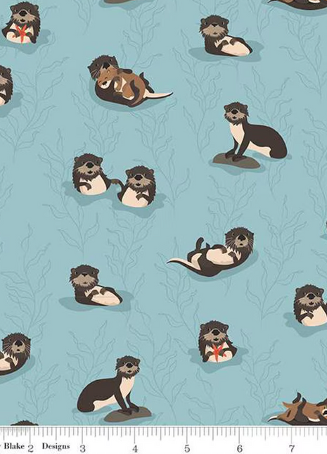 Alaska Sea Otters-Aqua