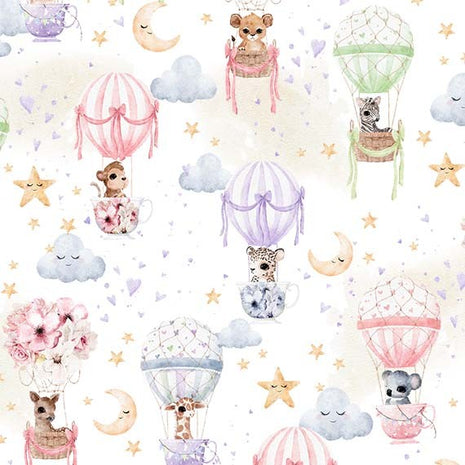 White Hot Air Balloons